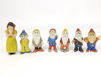 1930s Japan Bisque Snow White Figures