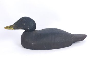 Vintage Black Duck Hand Carved Decoy