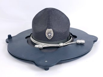 Georgia State Police Officer Hat In Hat Pak Protector Case