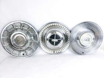 Vintage Group Of Hubcaps, Cadillac, Dodge And Pontiac