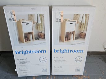 Pair Of BRIGHTROOM 2-cube Shelf - NEW