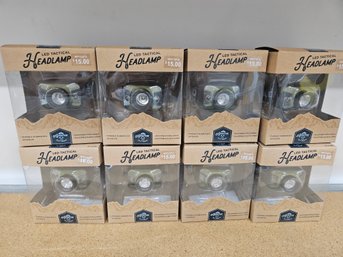 Group Of 8 LED Tactical Headlamp - New