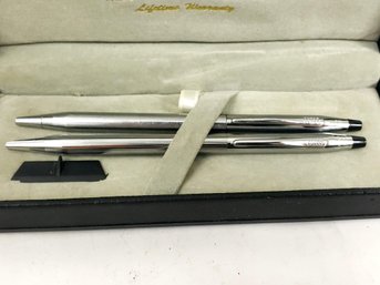 2 Silver Tone Cross Pens