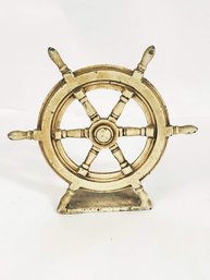 Spencer Foundry Cast Iron Ships Wheel Door Stop