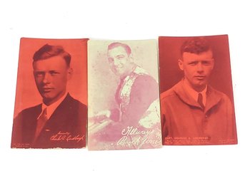 Buck Jones And Charles Lindbergh Exhibit Post Cards