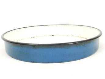 Large Blue Enamel Dish Tray Made In Slovenia