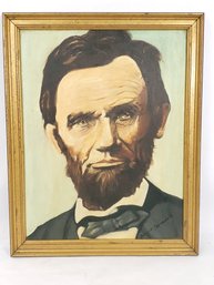 Abraham Lincoln Oil On Canvas