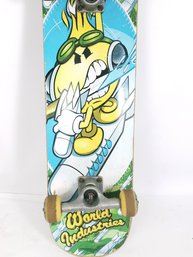 Vintage World Industries Skateboard With Flameboy On A Bomb