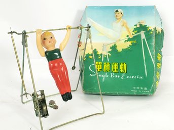 Chinese Wind Up Single Bar Exercise Toy In Box