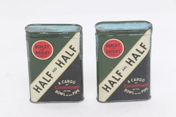 3 Vintage Half & Half Tobacco Advertising Tins