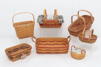 Mixed Assortment Of 7 Longaberger Baskets