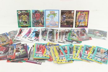 SOCCER FUTBOL CARD LOT 70 PRIZMS ROOKIES RC'S INERTS PARALLELS