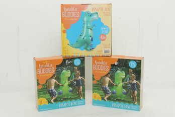 (3) Sprinkler Buddies Dynamic Dino Inflatable Sprinkler