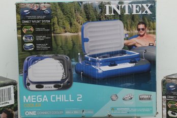 3pc Lot: (2) Intex River Run 1 Lounge & 1 Inflatable Coolers