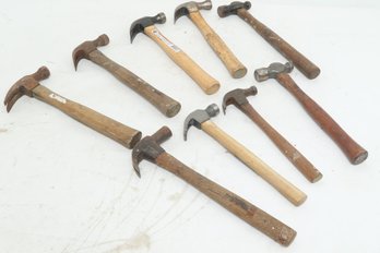 Mixed Lot Of 9 Hammers