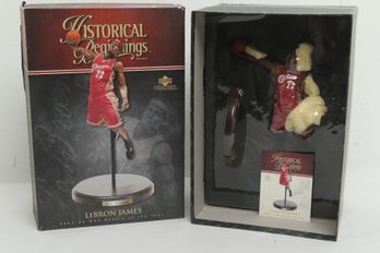 2005 UPPER DECK COLLECTIBLES LEBRON JAMES HISTORICAL BEGINNINGS 12 INCH STATUE