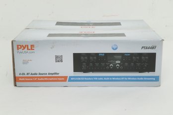 Pyle 4-Ch. Bluetooth Amplifier Stereo Receiver System, With FM Radio PTA44BT