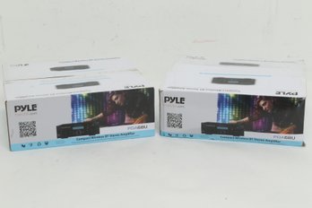 Lot Of 2 Pyle PDA6BU Bluetooth Stereo Amplifier Receiver