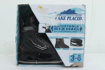 Open Box: Lake Placid Adjustable Size Ice Skates (Size 3-6/Ages 10-13)