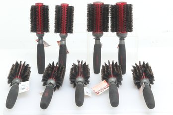 Lot Of 9 Luxor Pro Tourmaline Brushes Assorted Size