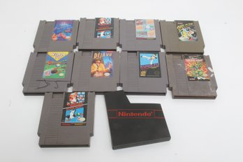 Lot Of 9  Assorted Nintendo Video Game Cartridges