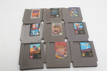 Lot Of 9  Assorted Nintendo Video Game Cartridges