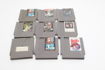 Lot Of 9  Assorted Nintendo Video Game Cartridges