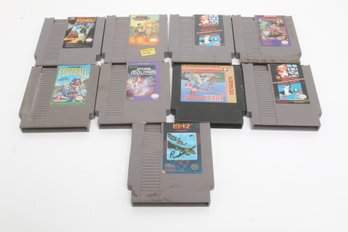 Lot Of 9  Assorted Nintendo Video Game Cartridges