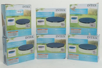 Lot Of 6 Intex 12 Ft. Round Pool Covers