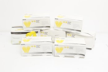 7 Boxes MAPA V-5 Quixam Pylox Vinyl Chemical Resistant Gloves 100/Box Left Hand Medium