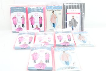 ScalpMaster 3pc Apparel Set Shampoo & Comb-Out Cape & Styling Apron And Barber Capes