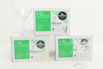 12 D'ecco Unbreakable Martini Glases