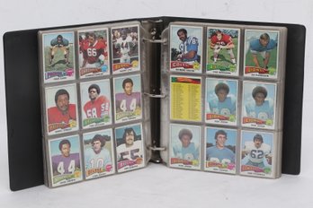 Binder Of 1970's Football Cards With Stars