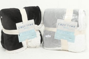 Lot Of 2 Cozy Time Blankets