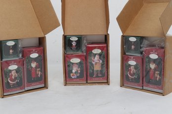 (2) 1998 & (1) 1999 Hallmark Holiday Membership Kit (3 Ornaments/box)