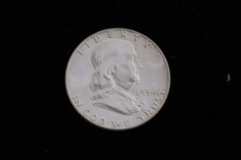 1954  Franklin Half Dollar  MS Lightly Toned