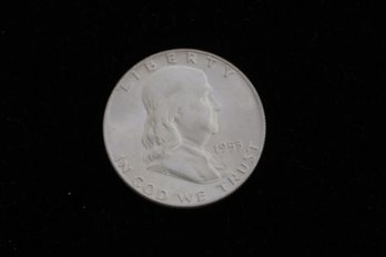 1953 D Franklin Half Dollar Lightly Toned