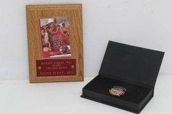 2009 Basketball Hall Of Fame Induction Pin- Michael Jordan- David Robinson- John Stockton- J Sloan- V Stringer