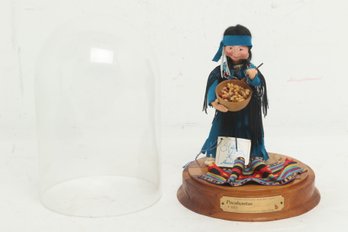 Vintage AnnaLee 'Pocahontas' Folk Hero Series #882 In Glass Dome