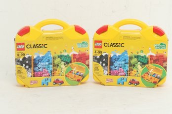 (2) New Lego Classic 'Bring Along Bricks/Creative Suitcase' 213pcs/Each