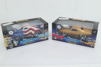 Pair Of 1/18 Scale Die Cast Muscle Machines: '66 GTO & '41 Willy's Coupe