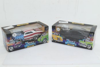 Pair Of 1/18 Scale Die Cast Muscle Machines: '49 Mercury & '66 Nova