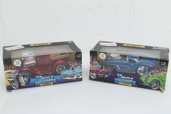 Pair Of 1/18 Scale Die Cast Muscle Machines: '62 Corvette & '29 Model A