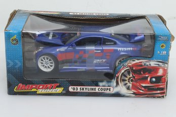 1/18 Scale Die Cast Muscle Machine Import Tuner '03 Skyline Coupe