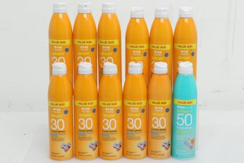 11 CVS Heath Sport SPF 30 Clear Spray & 1 Children's SPF 50