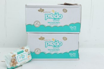 2 Cases Of 12 Predo Baby Sensitive Care Wet Towel Wipes (Lot #2)
