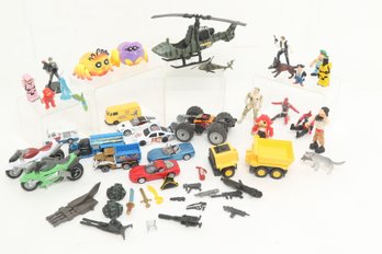 Mixed Lot Of Assorted Toys, Figures & Cars