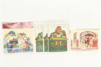 Grouping Of Vintage N.O.S. Cards & 3-d Pop-Up Cards