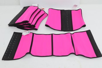 (6) Lycra Ann Cherry Corsets' In Neon Pink (Size 36)