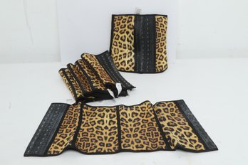 (6) Ann Cherry Corsets In Animal Print (Size 32)